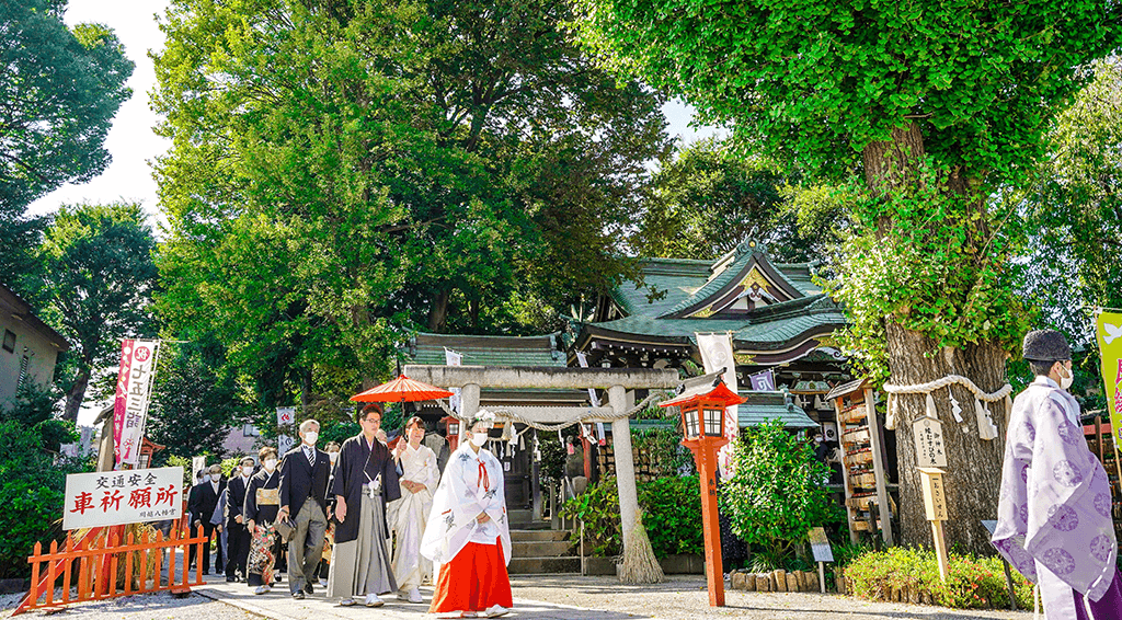 川越八幡宮　神前結婚式プラン【送迎バス付き】20名様98万2,000円　ご案内フェア♪